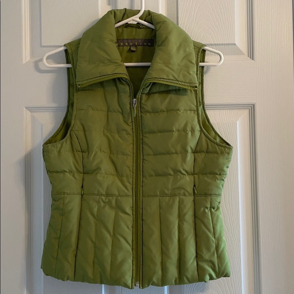 Green Kenneth Cole Reaction Puffer Vest
